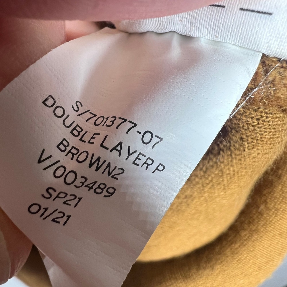 YZY Yeezy Gap Hoodie Womens S‎ Brown Double Layer Cropped Pullover EUC - Picture 4 of 7